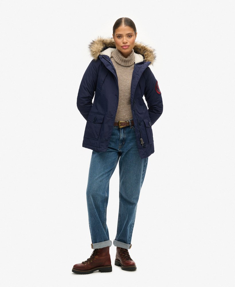 everest parka-jas in marineblauw