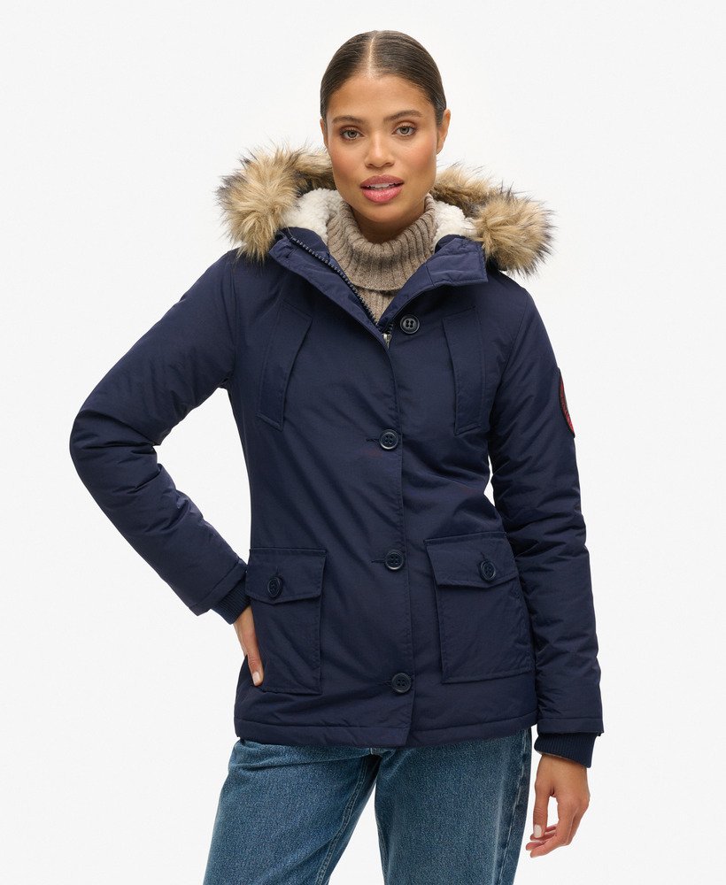everest parka-jas in marineblauw
