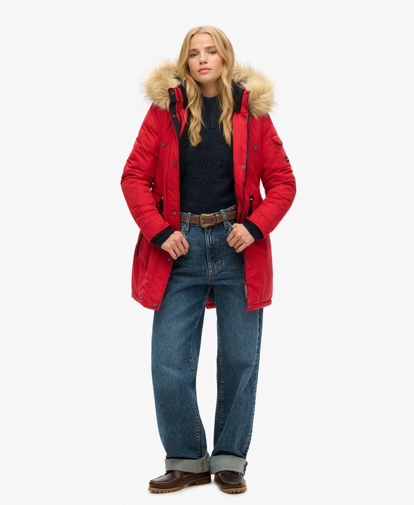 nadare microvezel parka in rood
