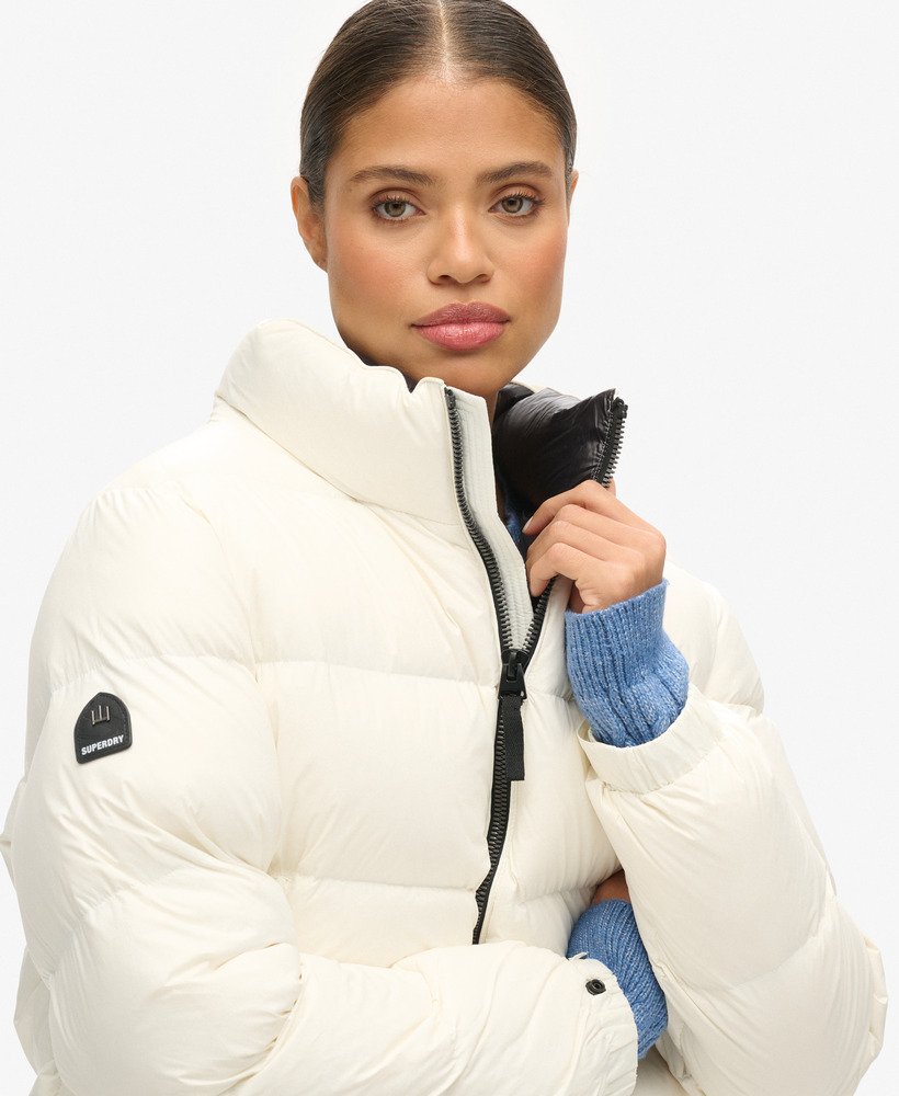 luxe alpine donsjack in wit