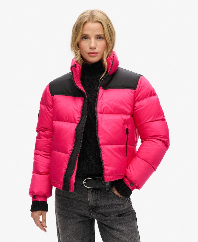 sportstyle code pufferjack in felroze