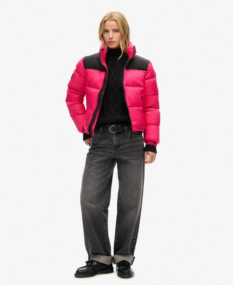 sportstyle code pufferjack in felroze