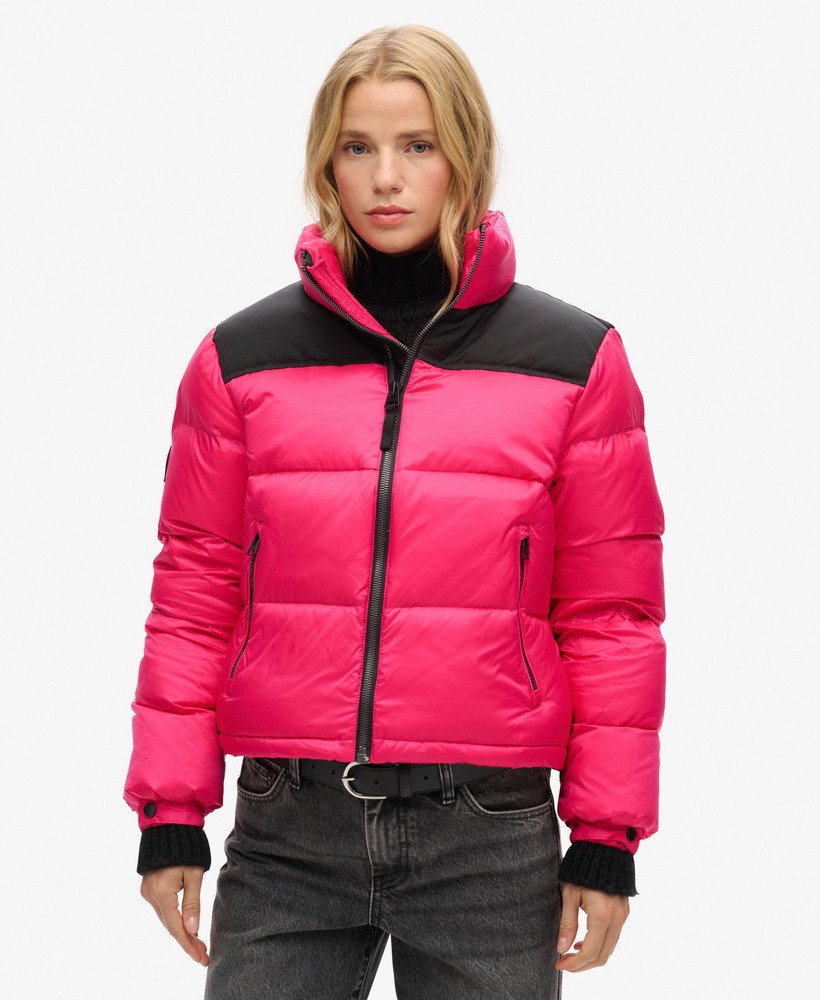 sportstyle code pufferjack in felroze