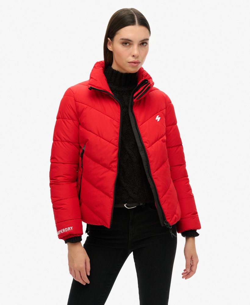 niet-capuchon sportjack in risk red