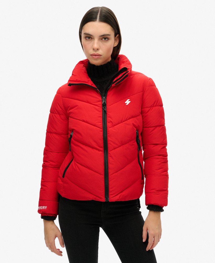 niet-capuchon sportjack in risk red