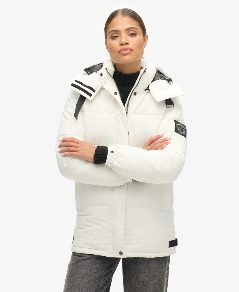 expedition cocoon gewatteerde jas in new chalk