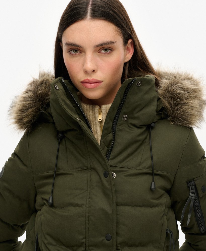 microfiber expeditieparka in olijfgroen surplus goods
