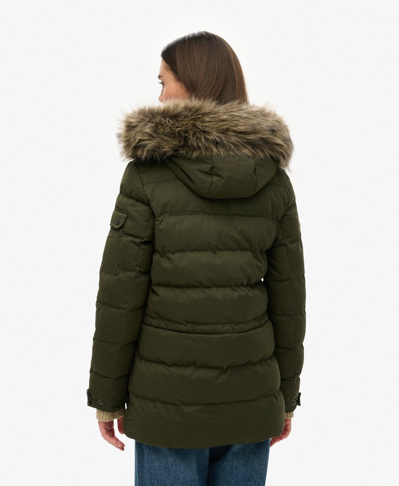microfiber expeditieparka in olijfgroen surplus goods