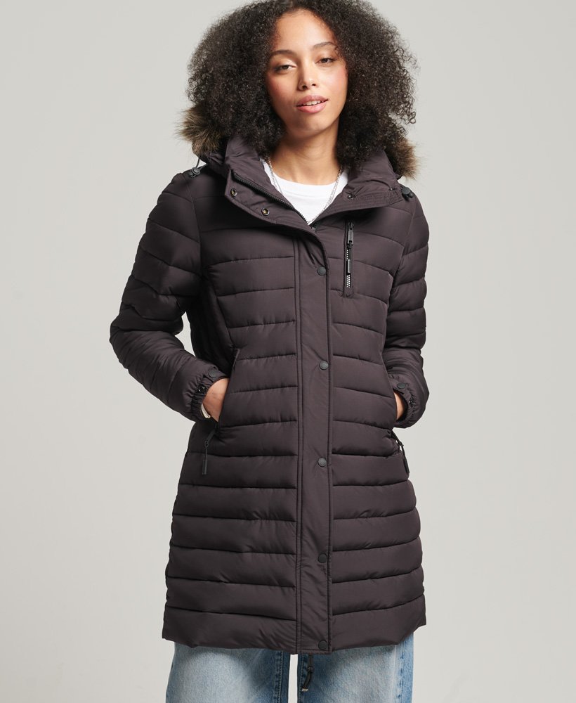super fuji-jas in de kleur plum