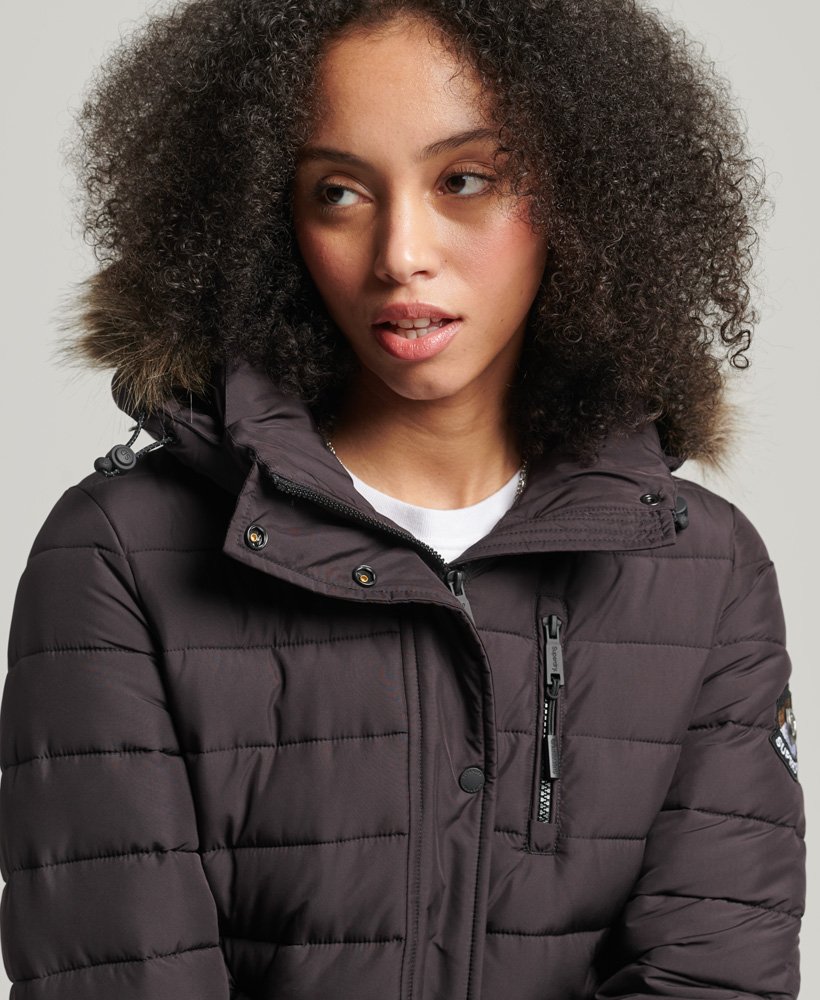 super fuji-jas in de kleur plum