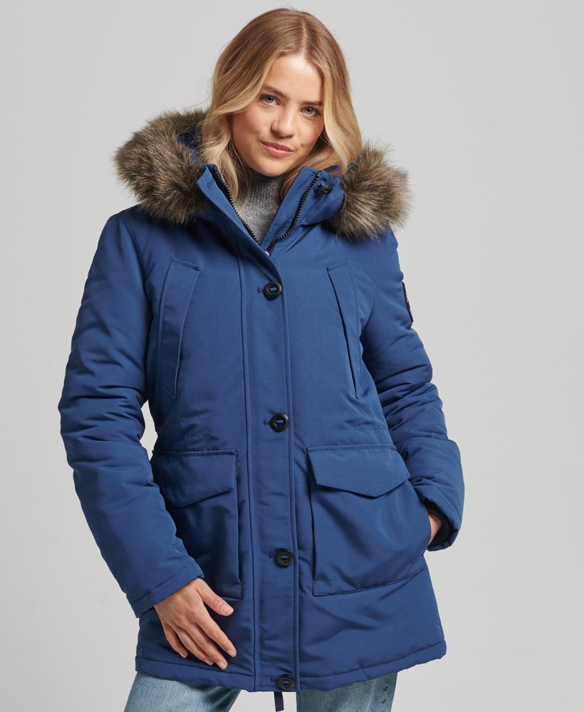 everest parka coat in twilight navy