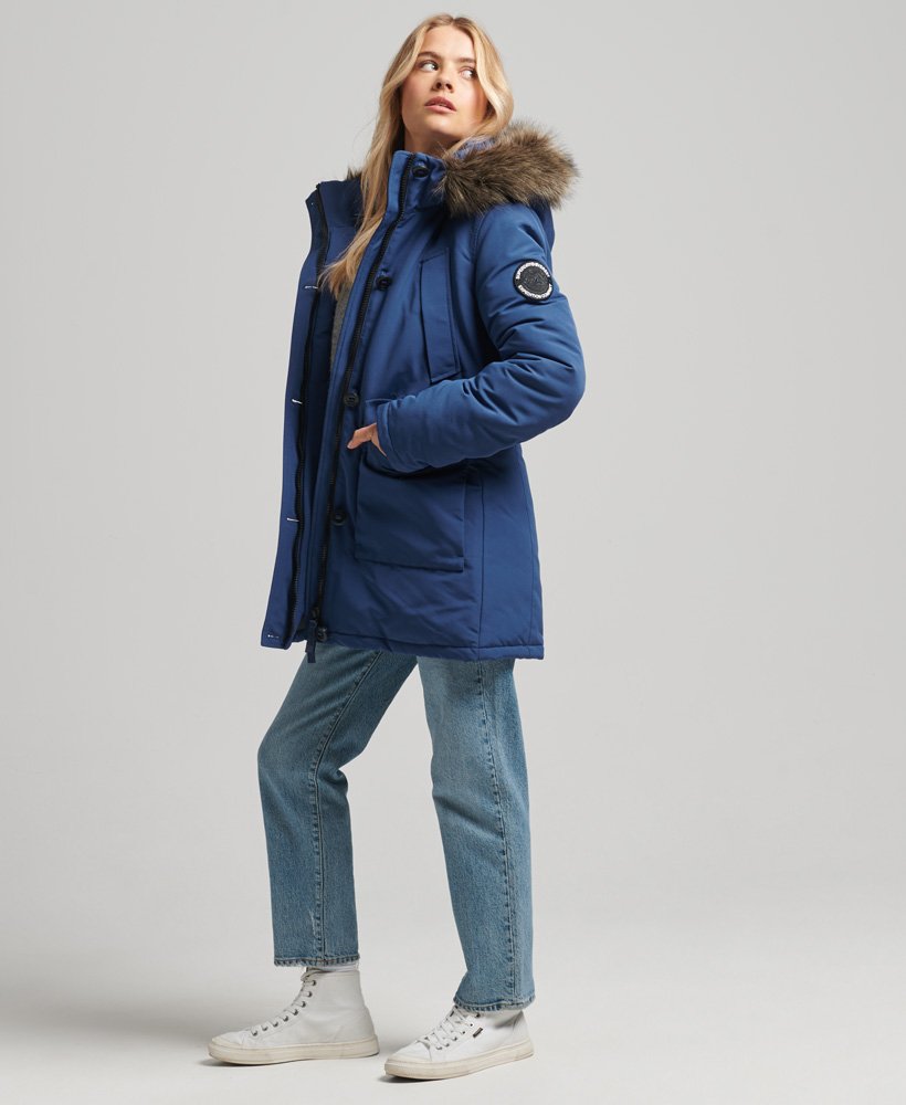 everest parka coat in twilight navy