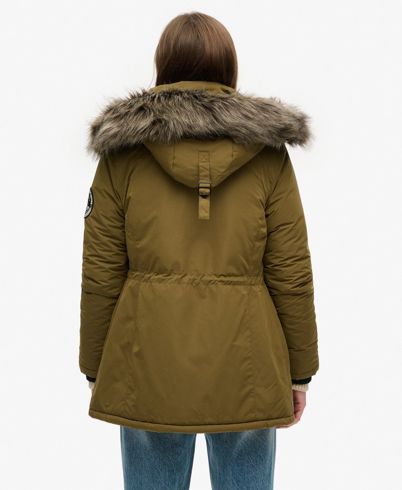 ashley everest parka-jas in kaki