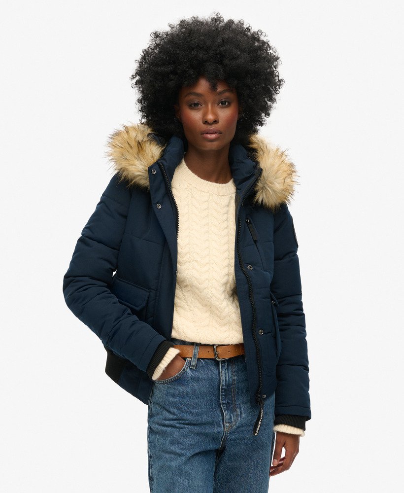 everest bomberjack met capuchon in nordic chrome navy