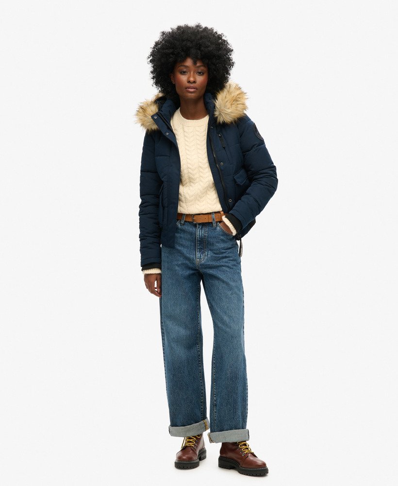 everest bomberjack met capuchon in nordic chrome navy