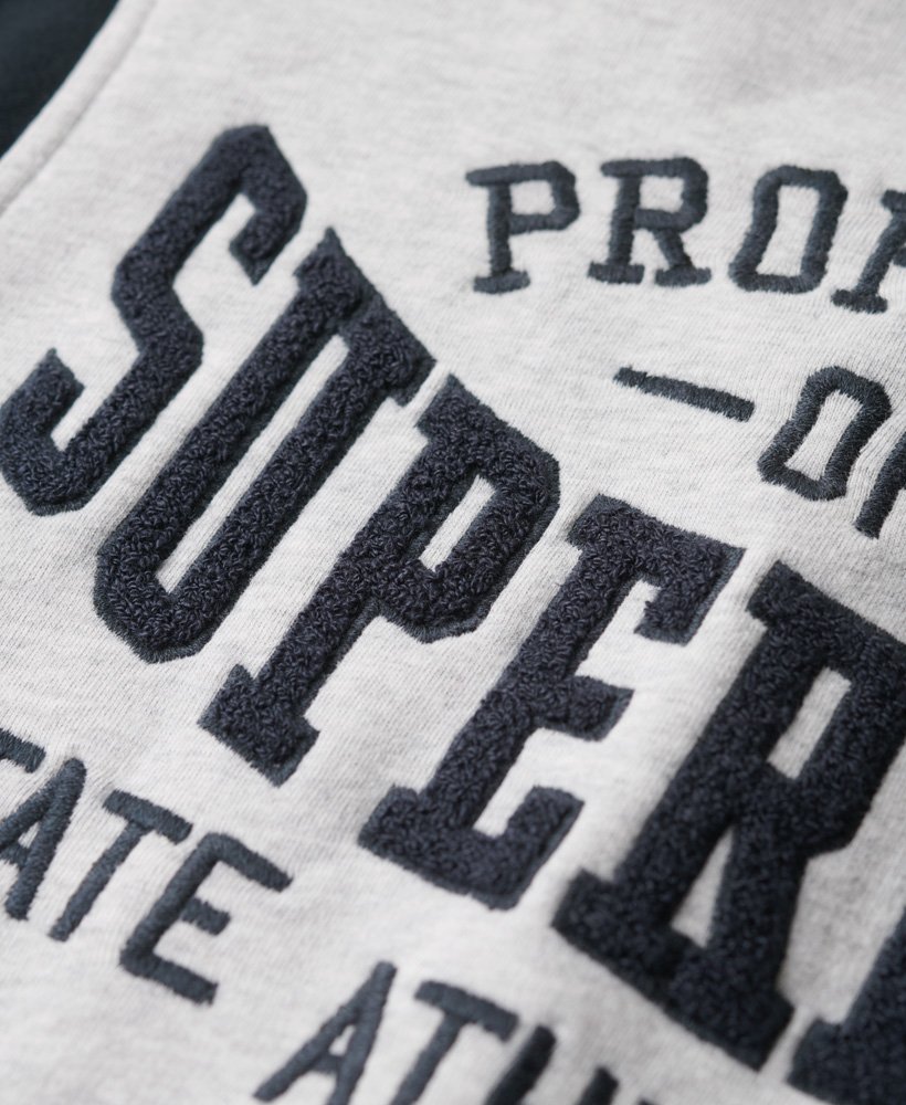 collegiate jersey varsity bomberjack in glacier grey marleclipse navy