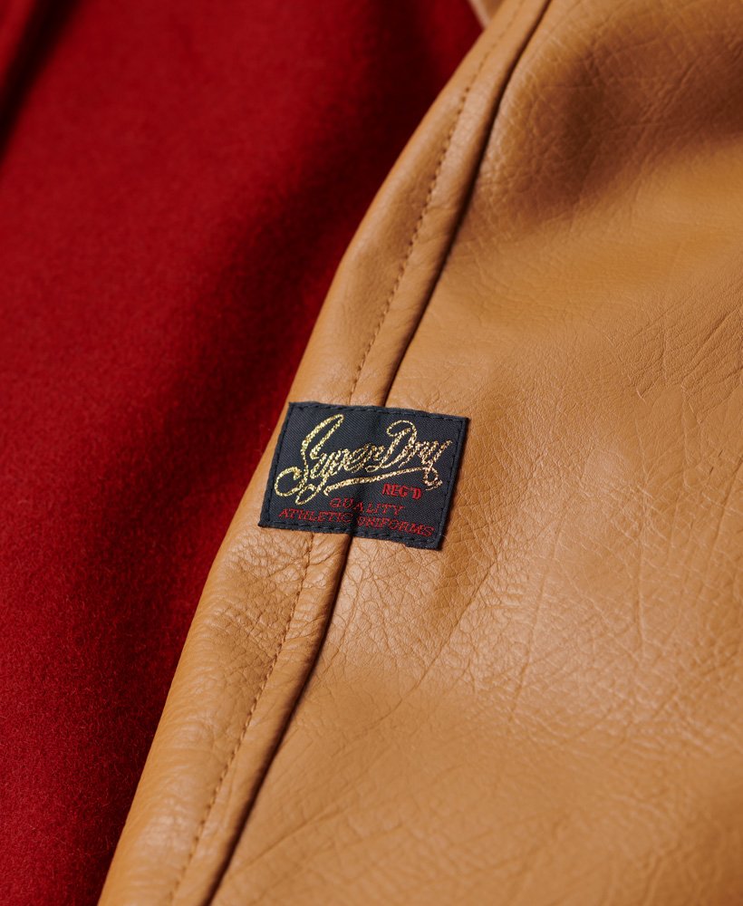 college varsity bomberjack in expedition red