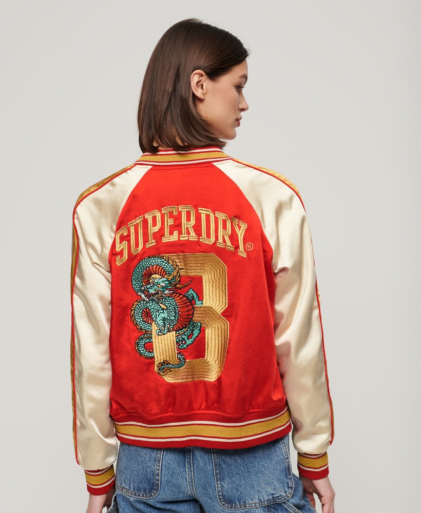 chinese nieuwjaar suikajan-jas in flare red