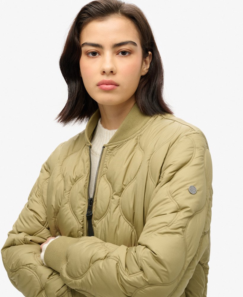 studios long liner coat in dried herb green