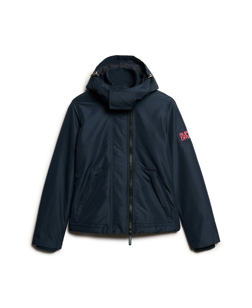 hooded mountain windbreaker jacket in eclipse navy