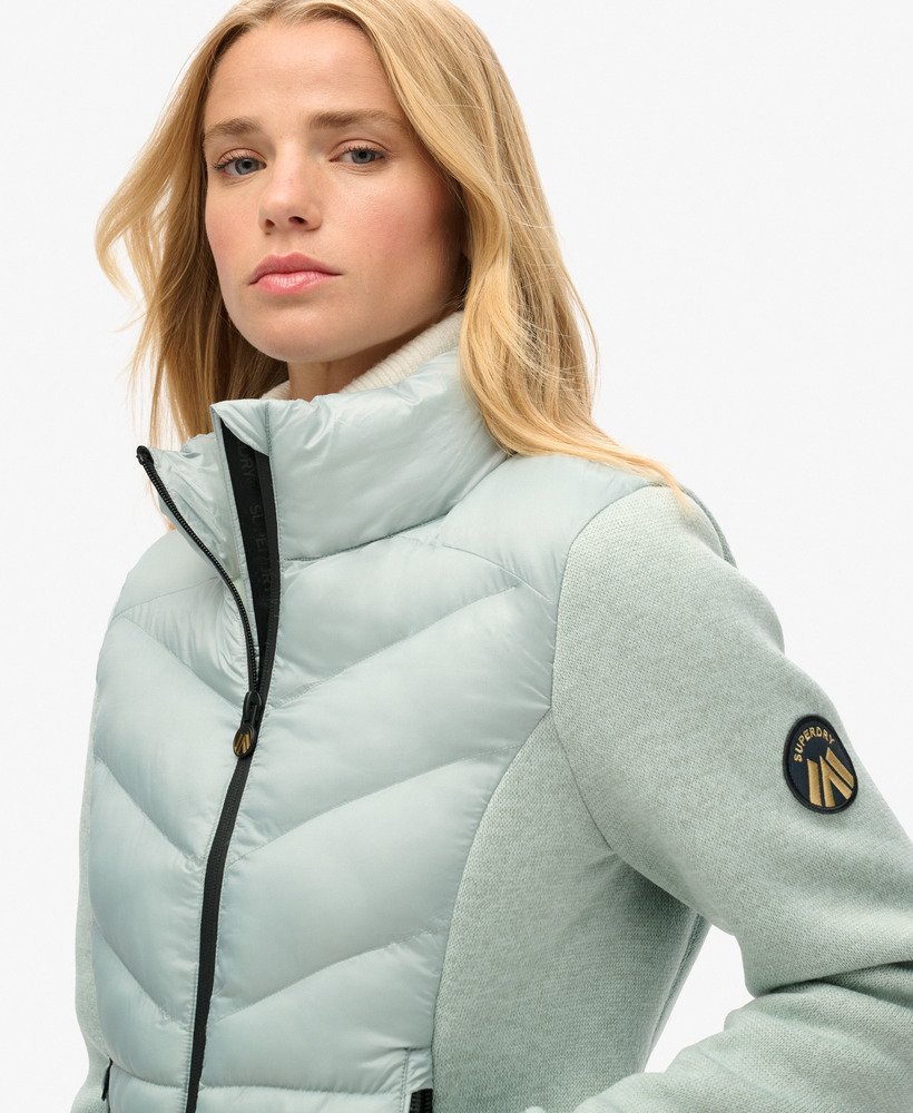 storm knit hybrid jacket in puritan grey