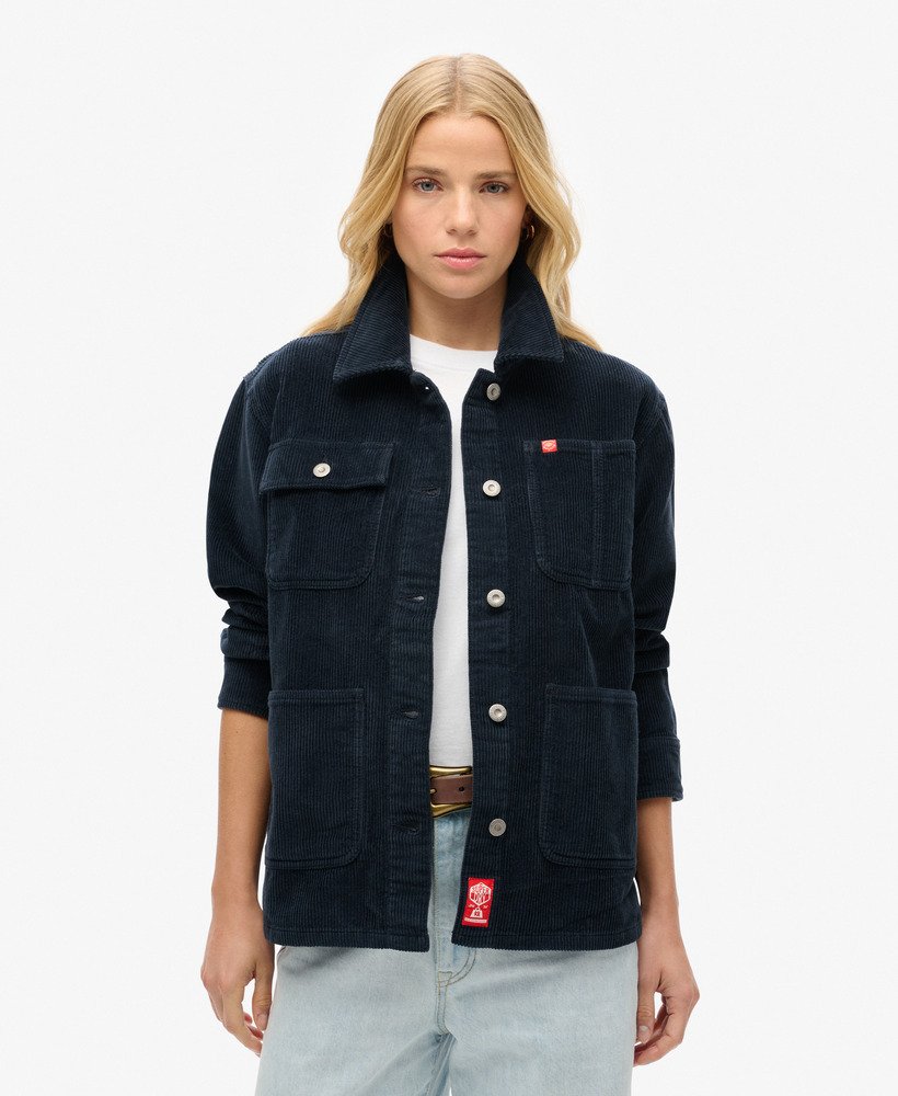 corduroy werkjas in eclipse navy