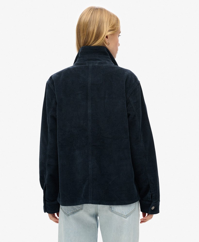 corduroy werkjas in eclipse navy