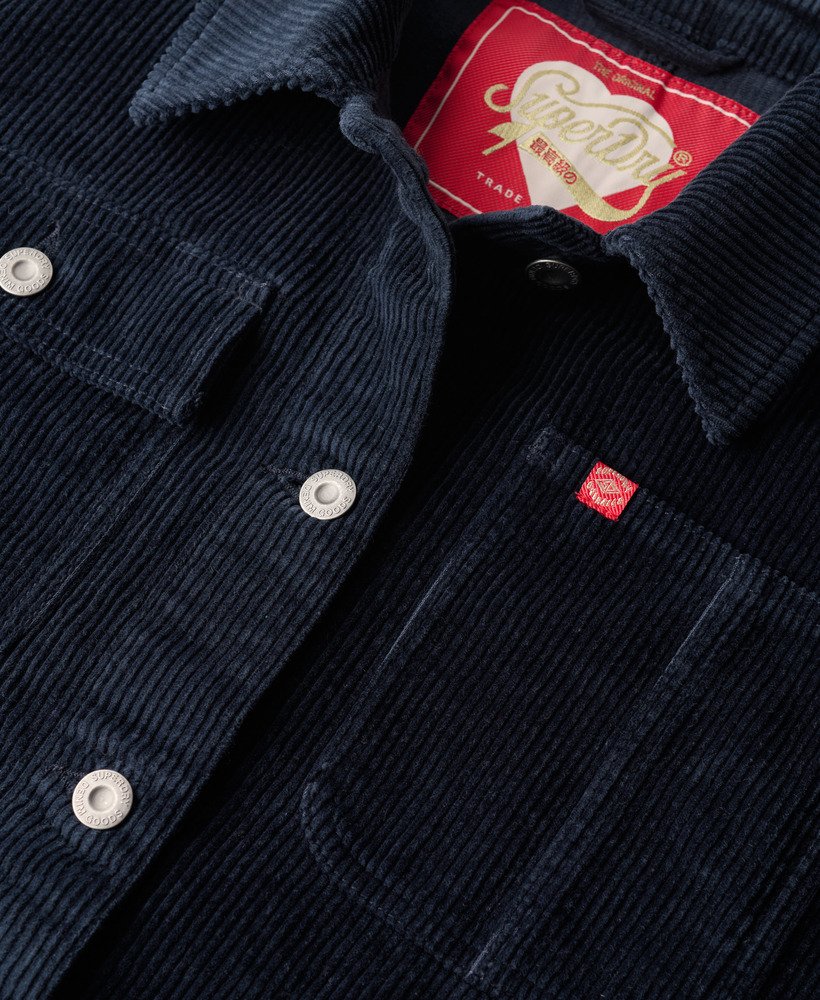 corduroy werkjas in eclipse navy