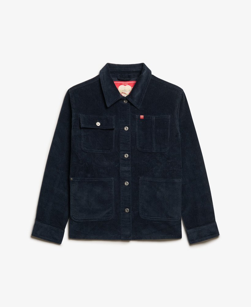 corduroy werkjas in eclipse navy
