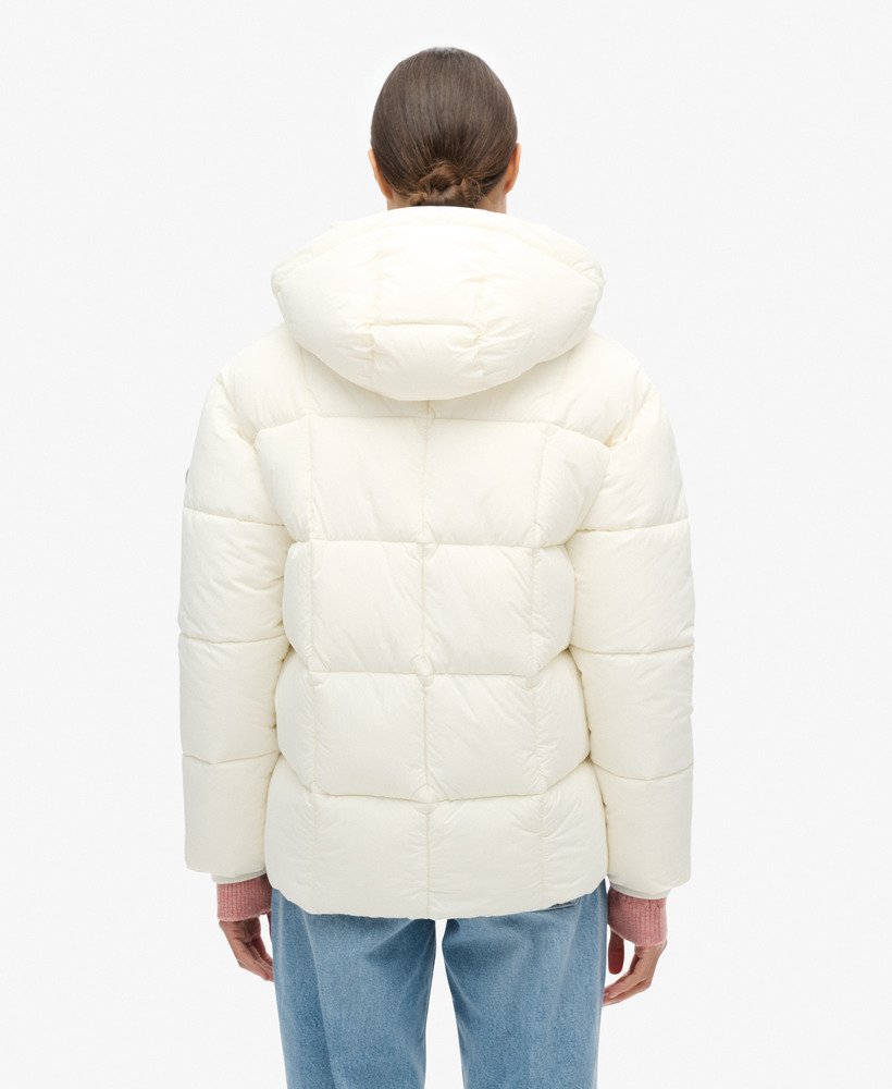 montpellier gewatteerde jas in star white