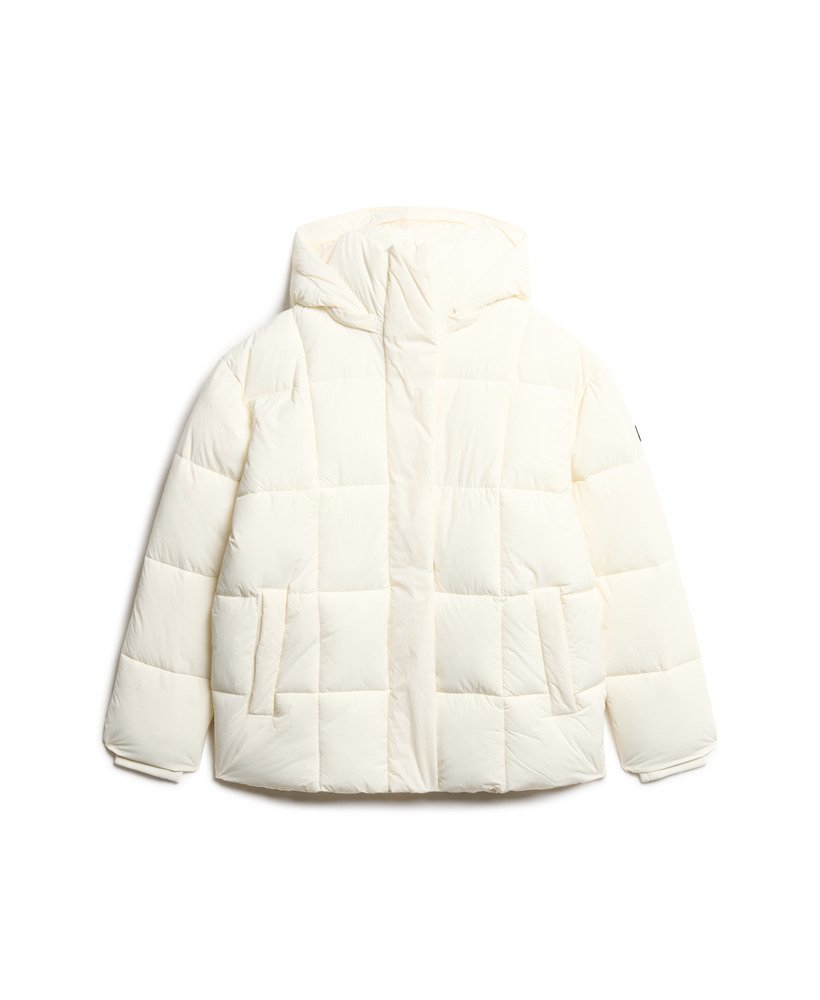 montpellier gewatteerde jas in star white