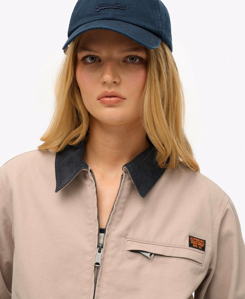 Barnjack met corduroy kraag