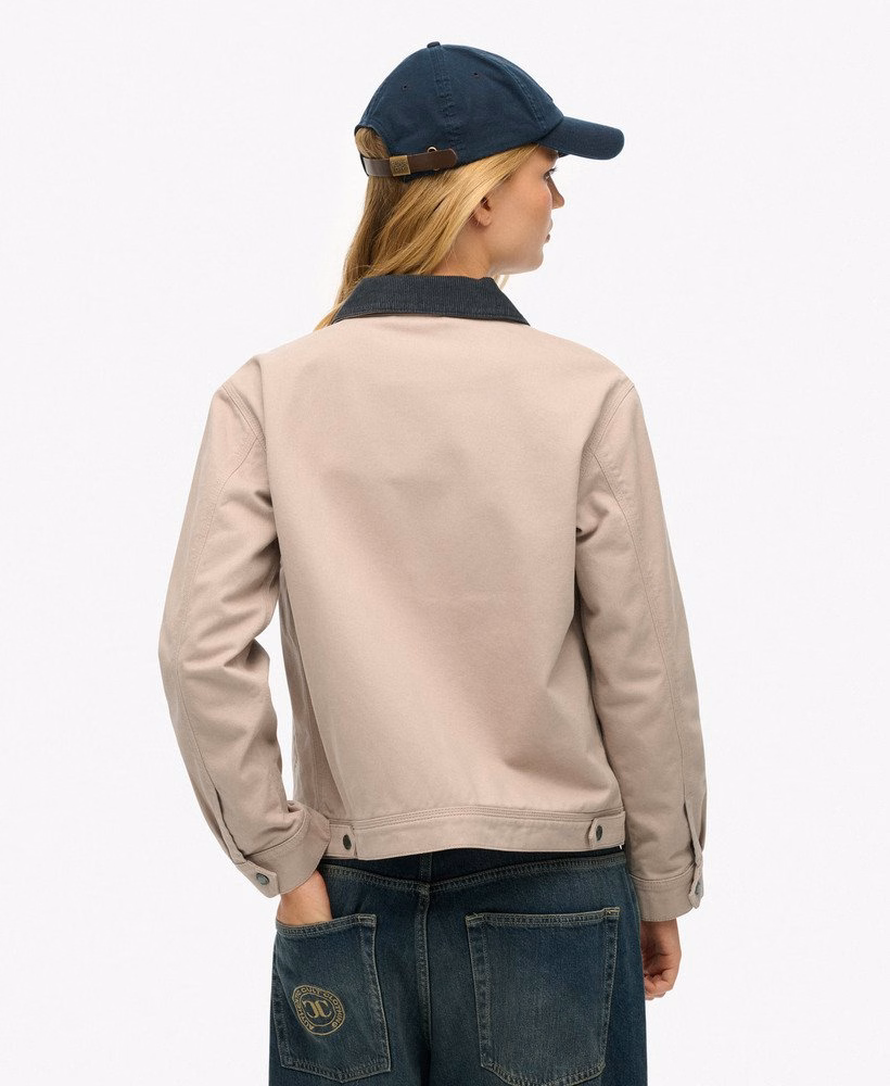 Barnjack met corduroy kraag