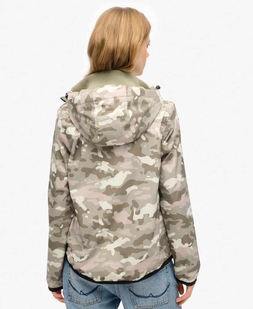 Windjack met capuchon en logo