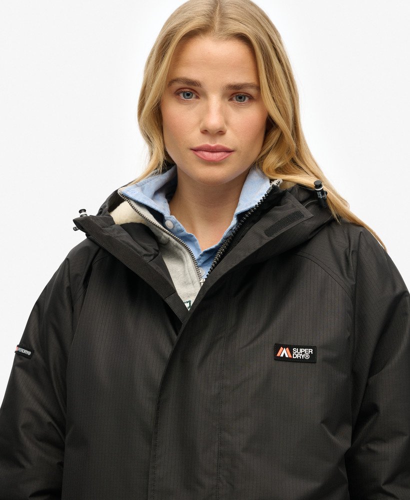 superdry badjas in zwartwit