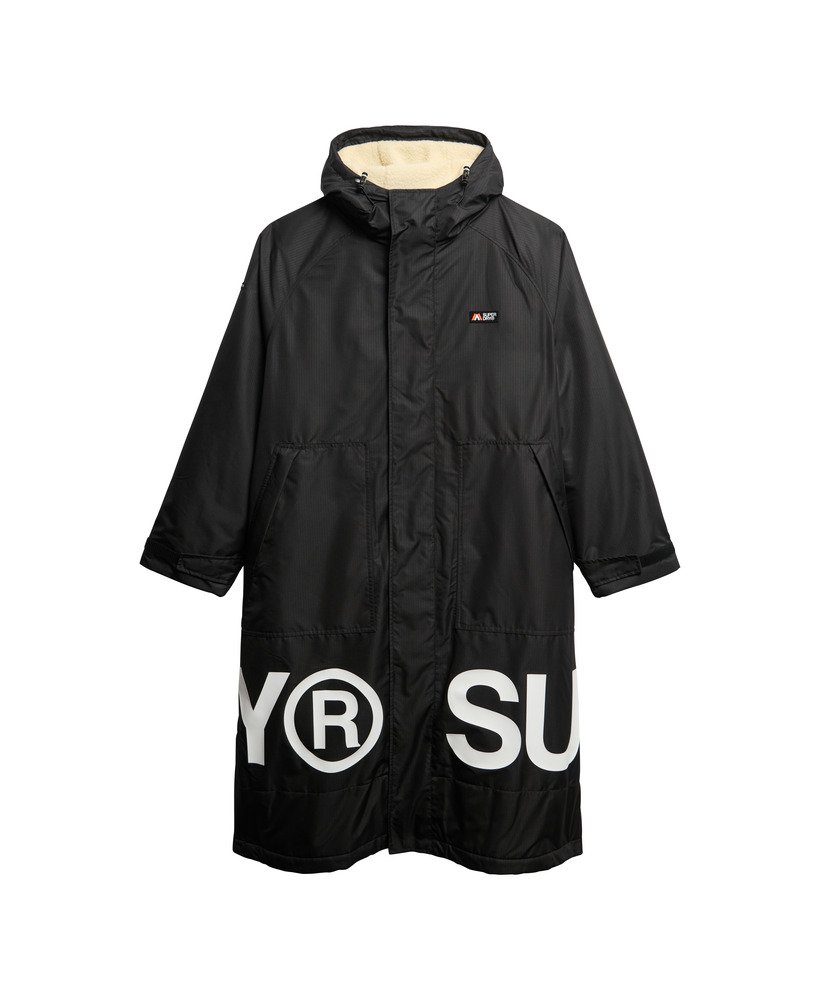 superdry badjas in zwartwit