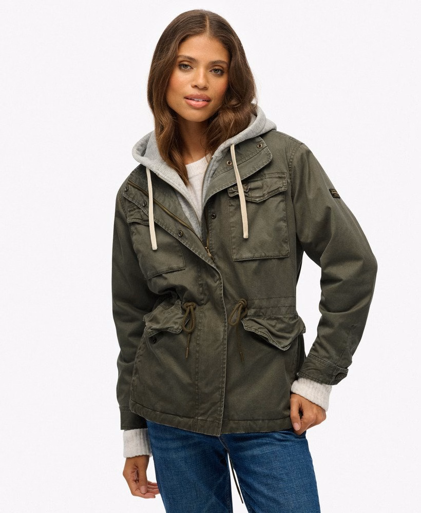 Jersey capuchon militaire Borg jas