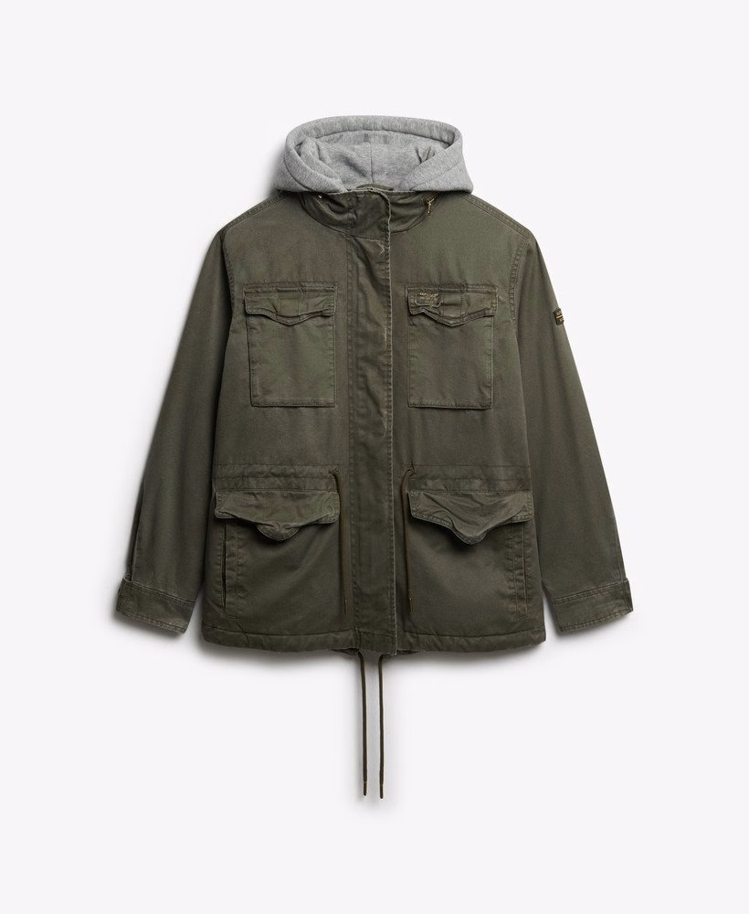Jersey capuchon militaire Borg jas