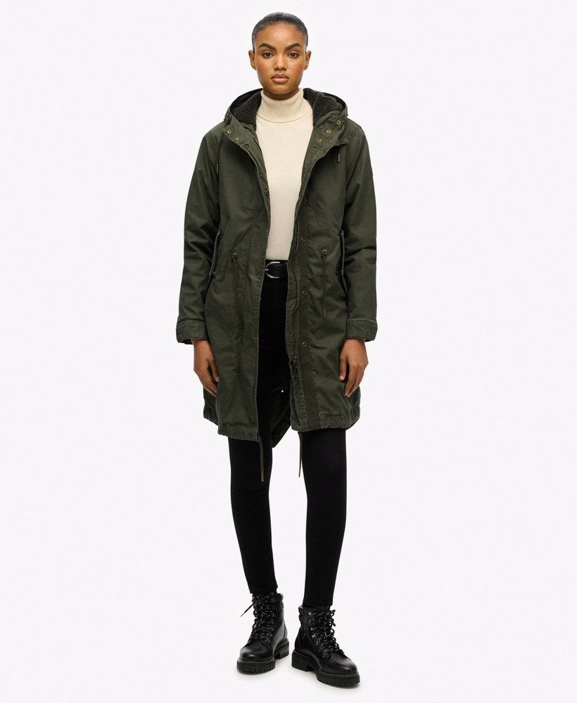 Militaire Borg Fishtail Parka-jas