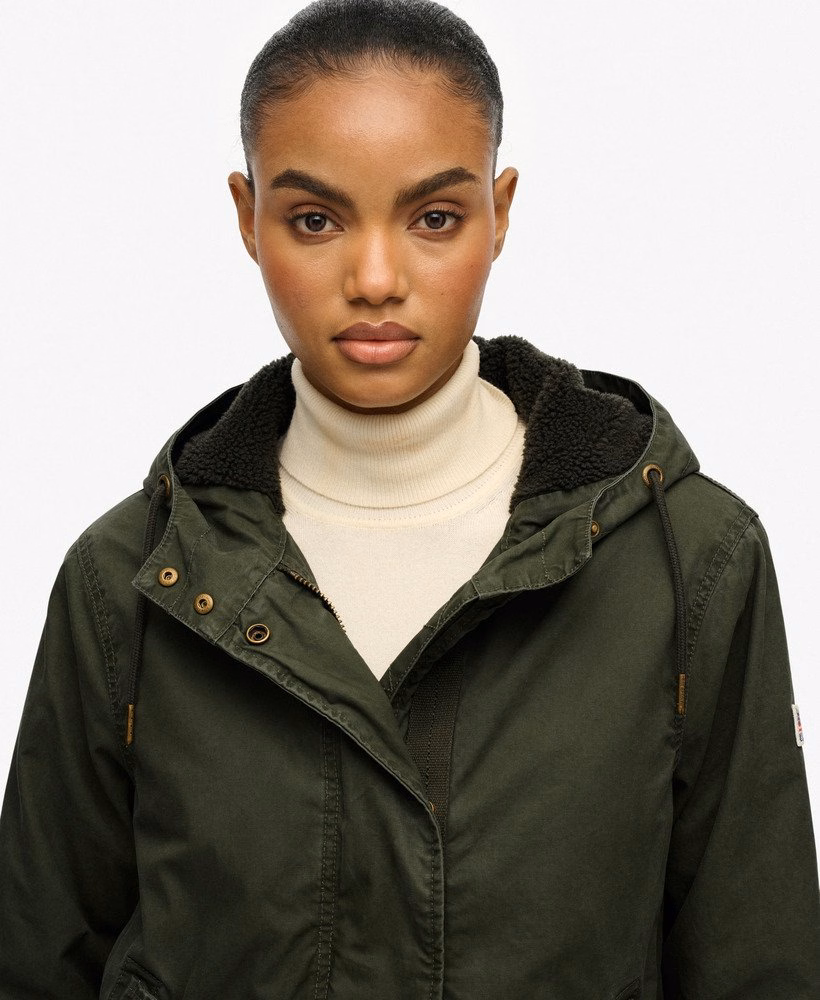 Militaire Borg Fishtail Parka-jas