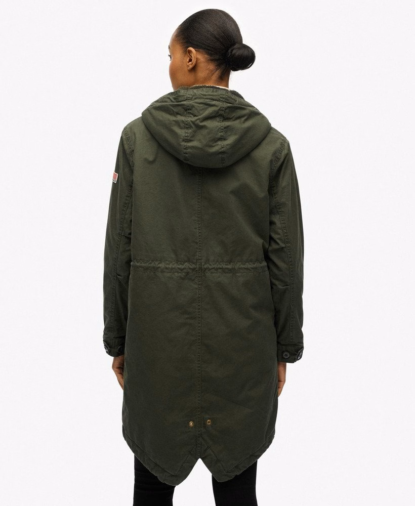 Militaire Borg Fishtail Parka-jas