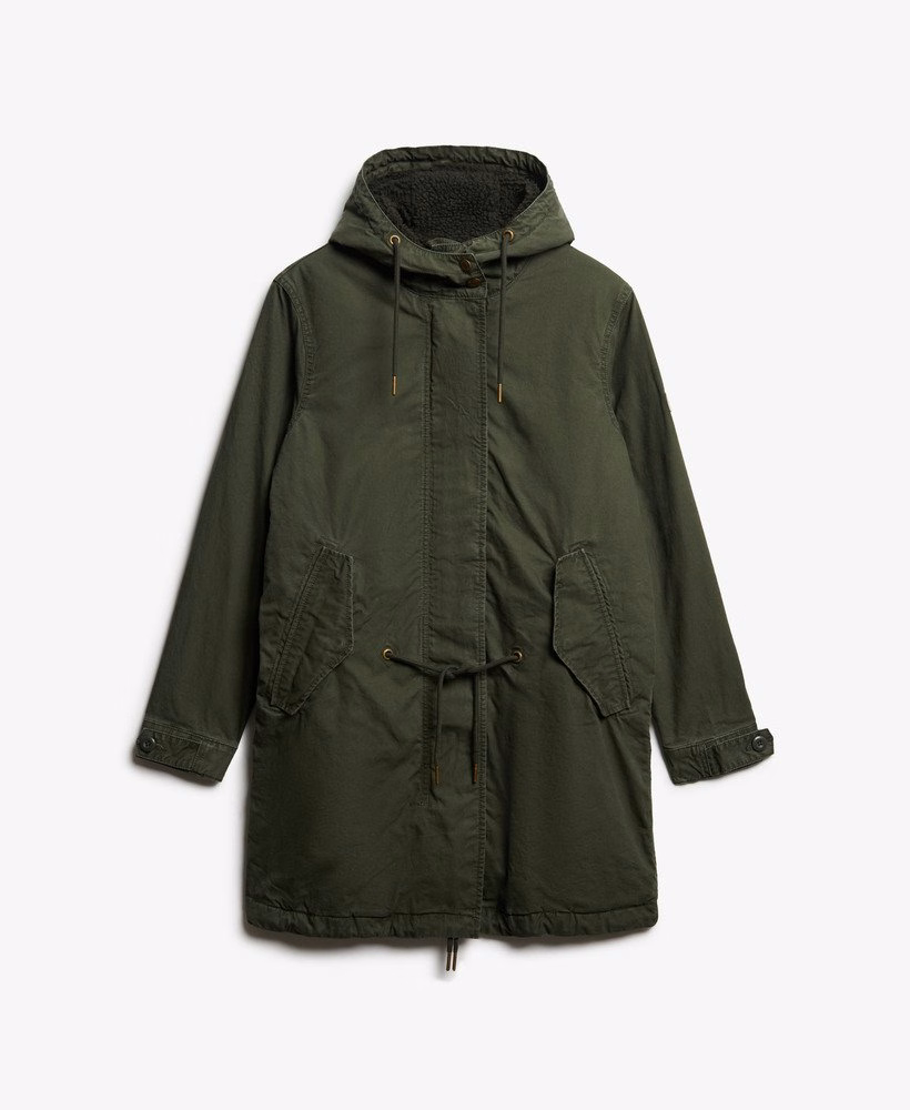 Militaire Borg Fishtail Parka-jas