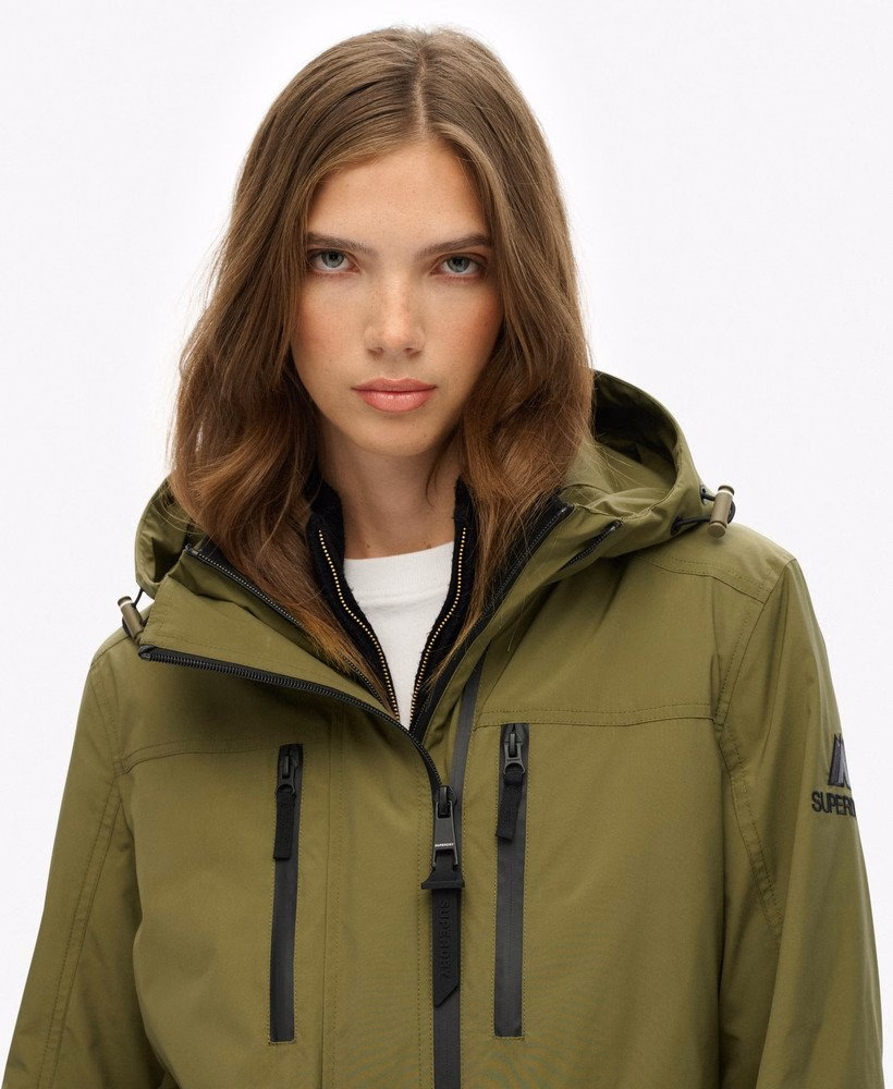 Lange Shell Parka met capuchon