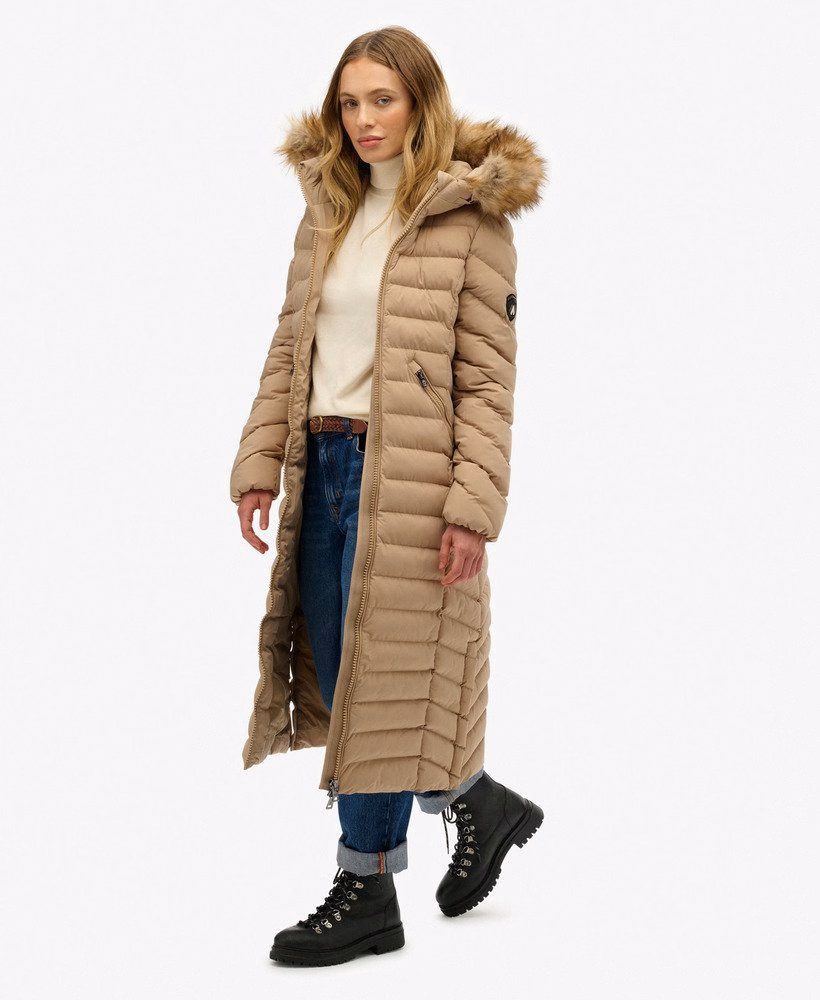 Fuji Faux Fur Hooded Longline