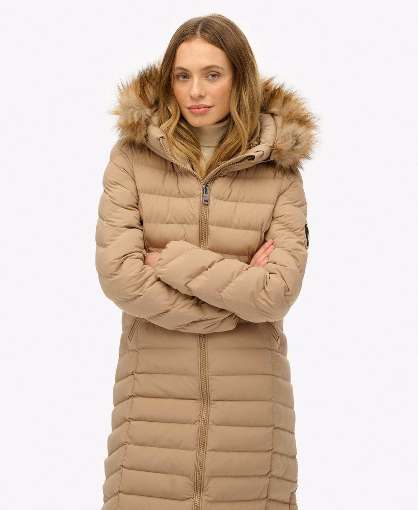 Fuji Faux Fur Hooded Longline