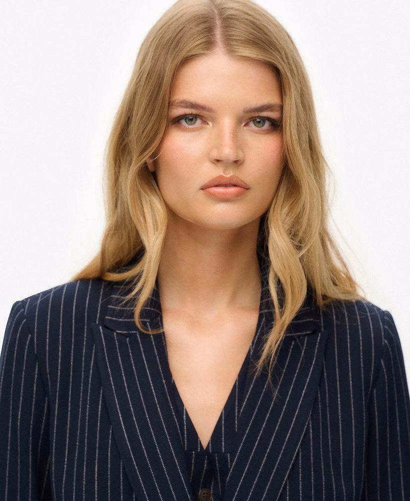 Gestreept boyfriend blazer