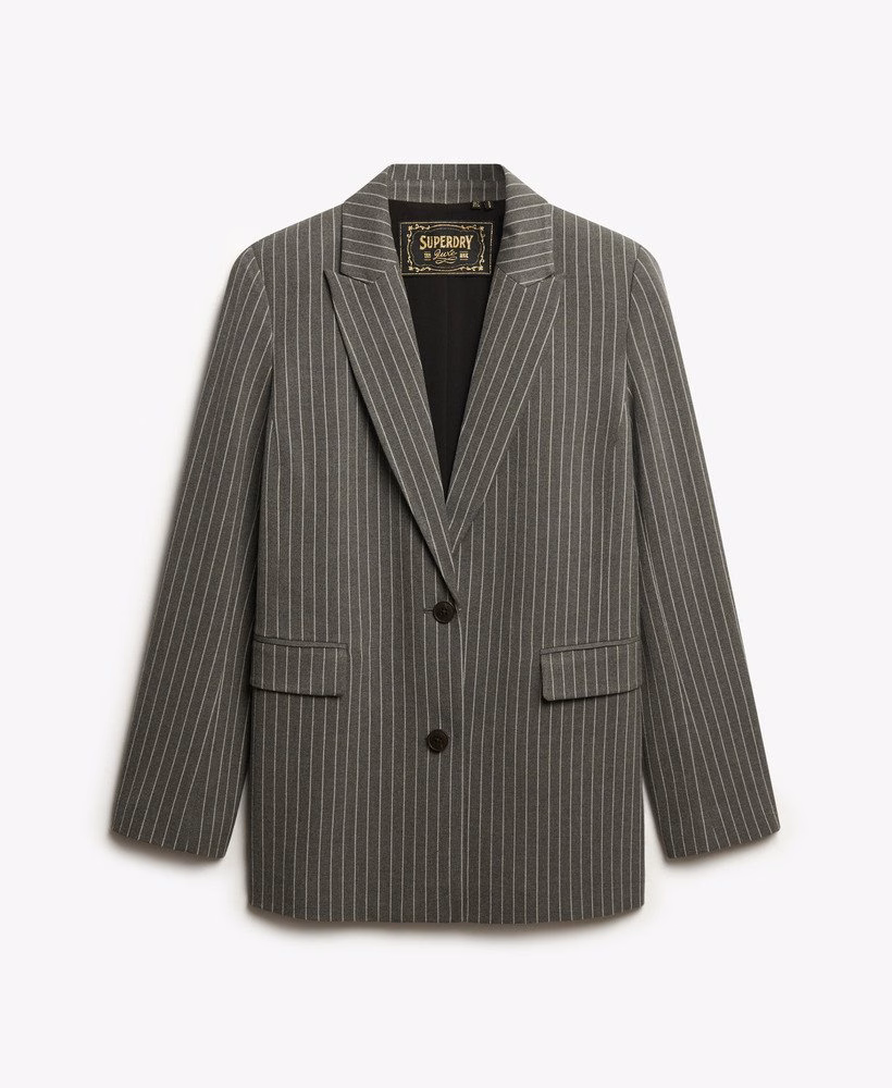 Gestreept boyfriend blazer