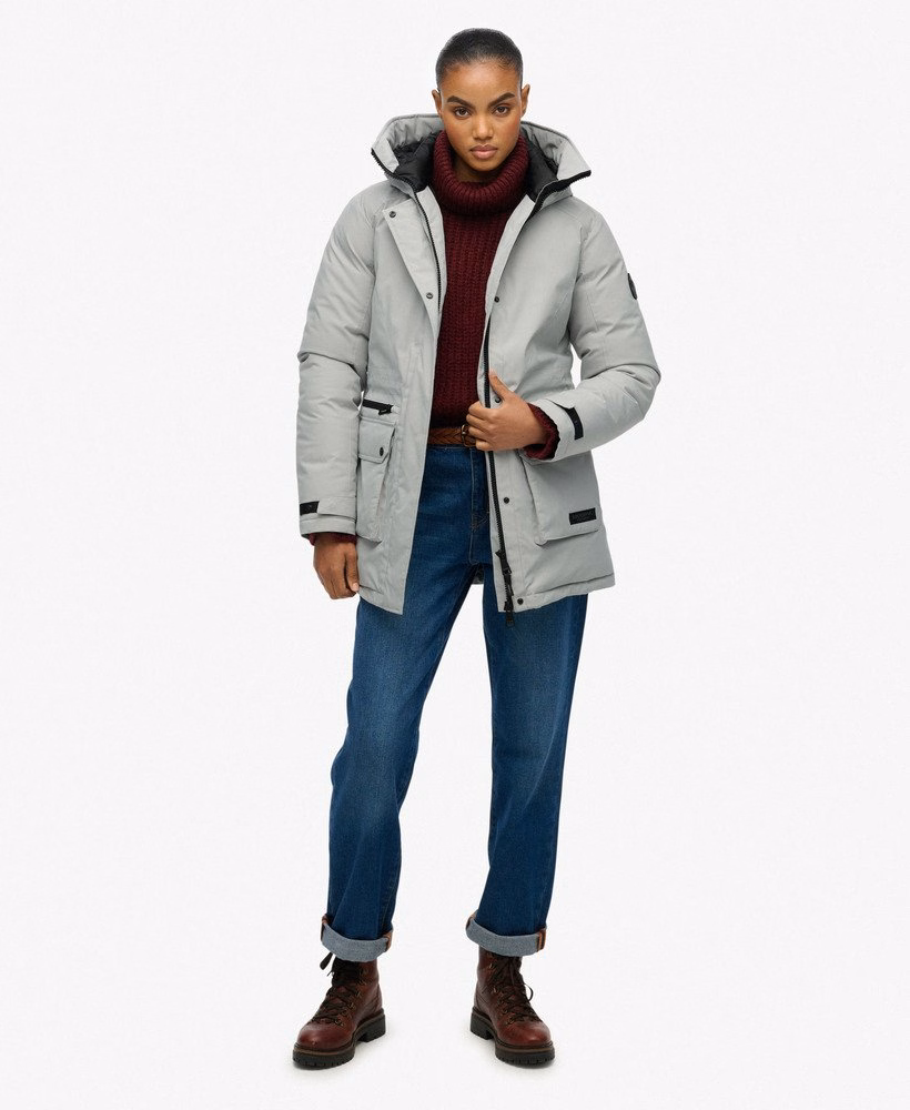 Gewatteerde parka-jas voor in de stad