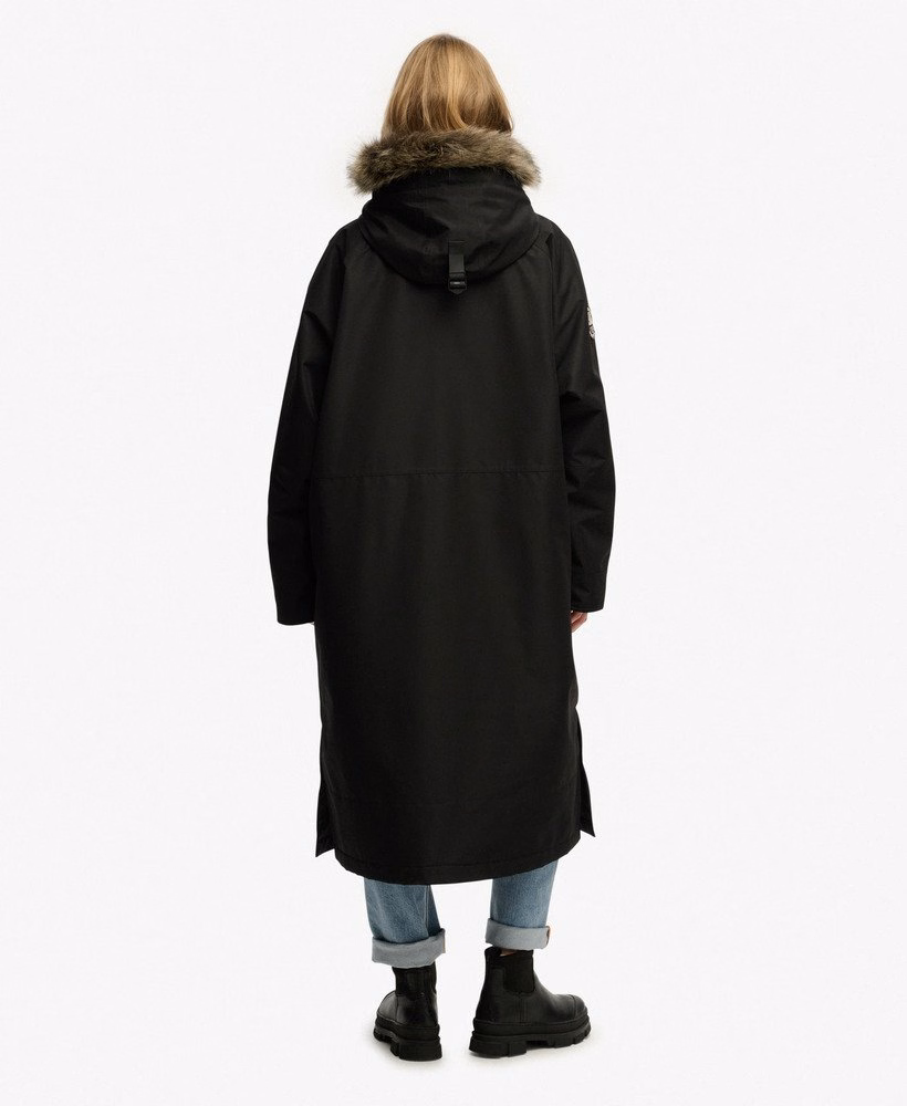 Waterdichte badjas van imitatiebont, model Everest Superdry