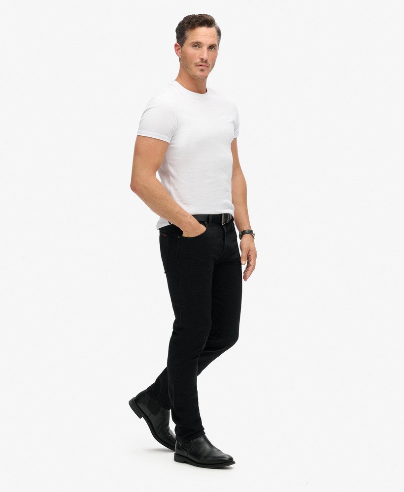 vintage slim straight jeans in venom gewassen zwart